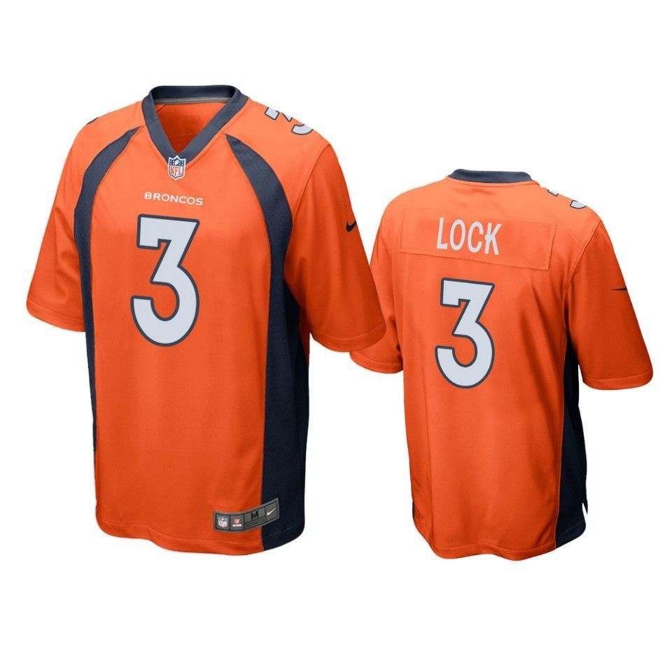 Denver Broncos Drew Lock 2019 Nfl Draft Orange Game Jersey