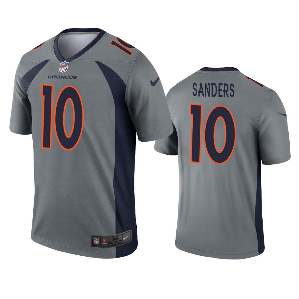 Denver Broncos Emmanuel Sanders Gray Inverted Legend Jersey