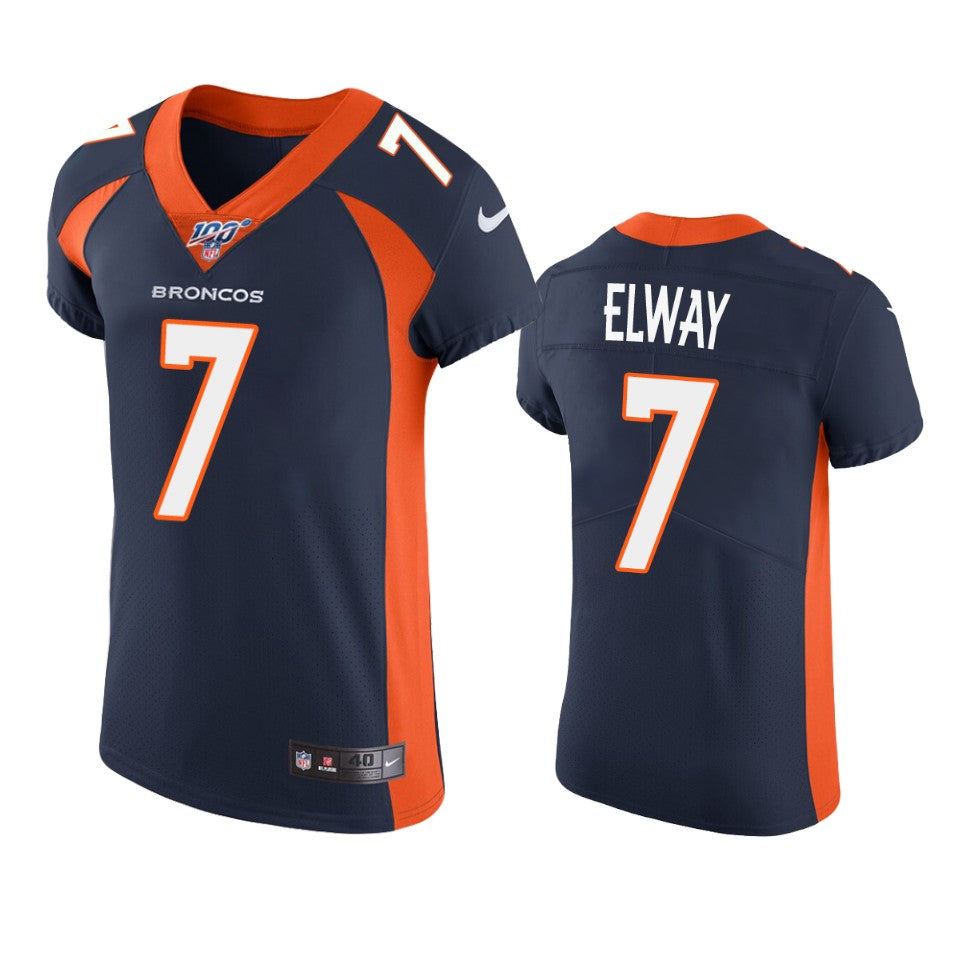 Denver Broncos John Elway Navy 100th Season Vapor Elite Jersey
