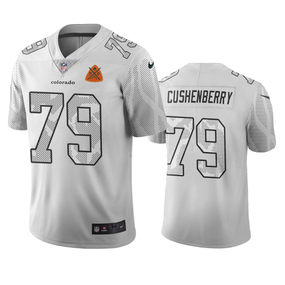 Denver Broncos Lloyd Cushenberry White City Edition Vapor Limited Jersey