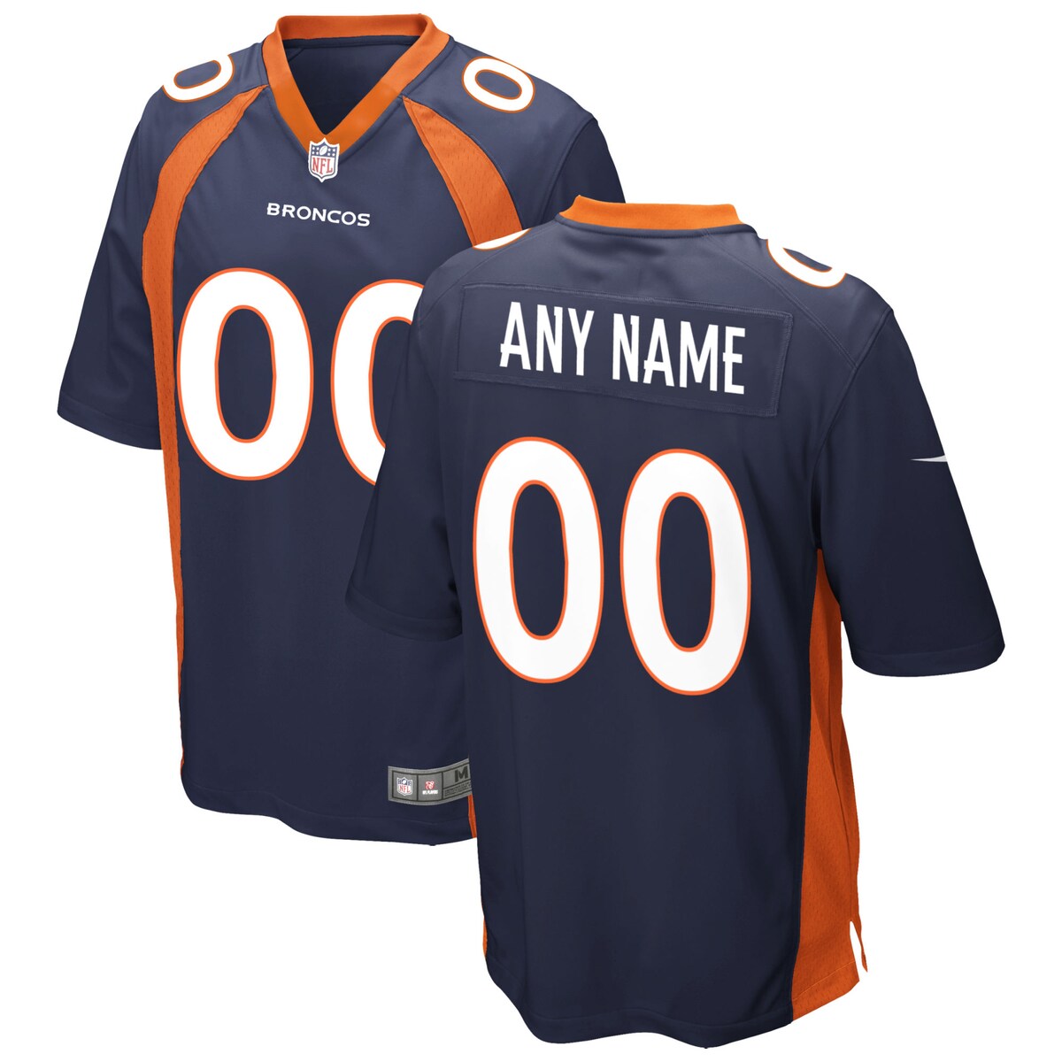 Denver Broncos Nike Alternate Custom Game Jersey Navy