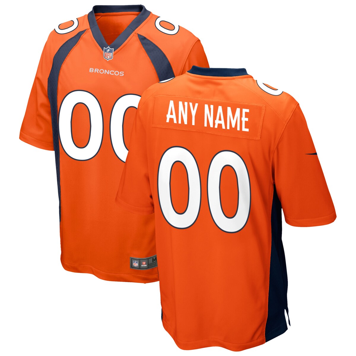 Denver Broncos Nike Custom Game Jersey Orange