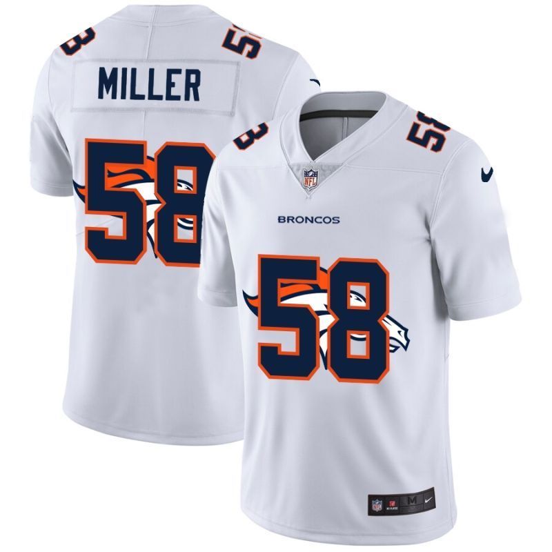 Denver Broncos Von Miller 58 Nfl 2020 White Jersey