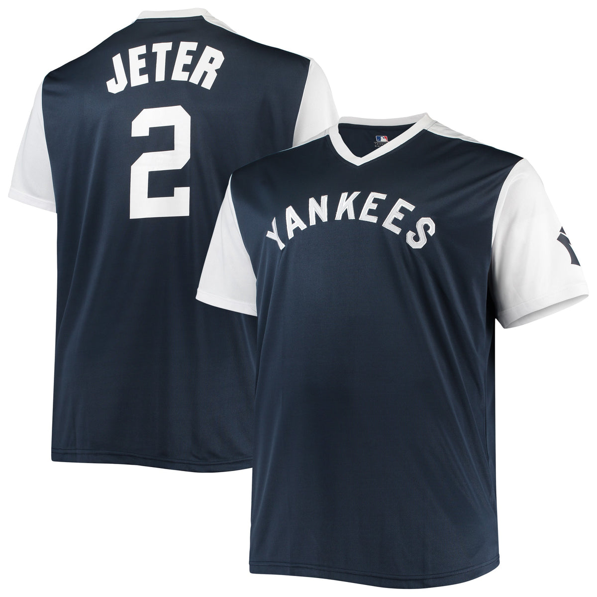 Derek Jeter New York Yankees Cooperstown Collection Player Replica Jersey Navywhite