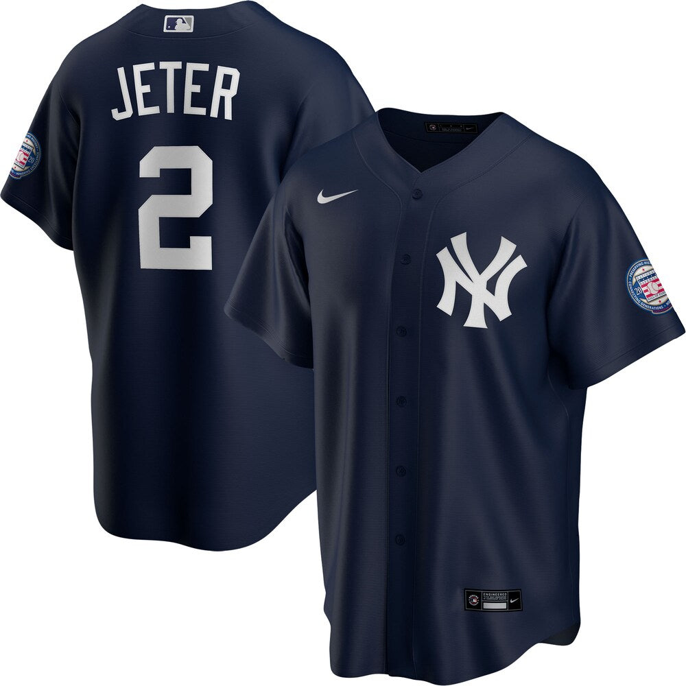 Derek Jeter New York Yankees Nike 2020 Hall Of Fame Induction Alternate Player Name Jersey Navy