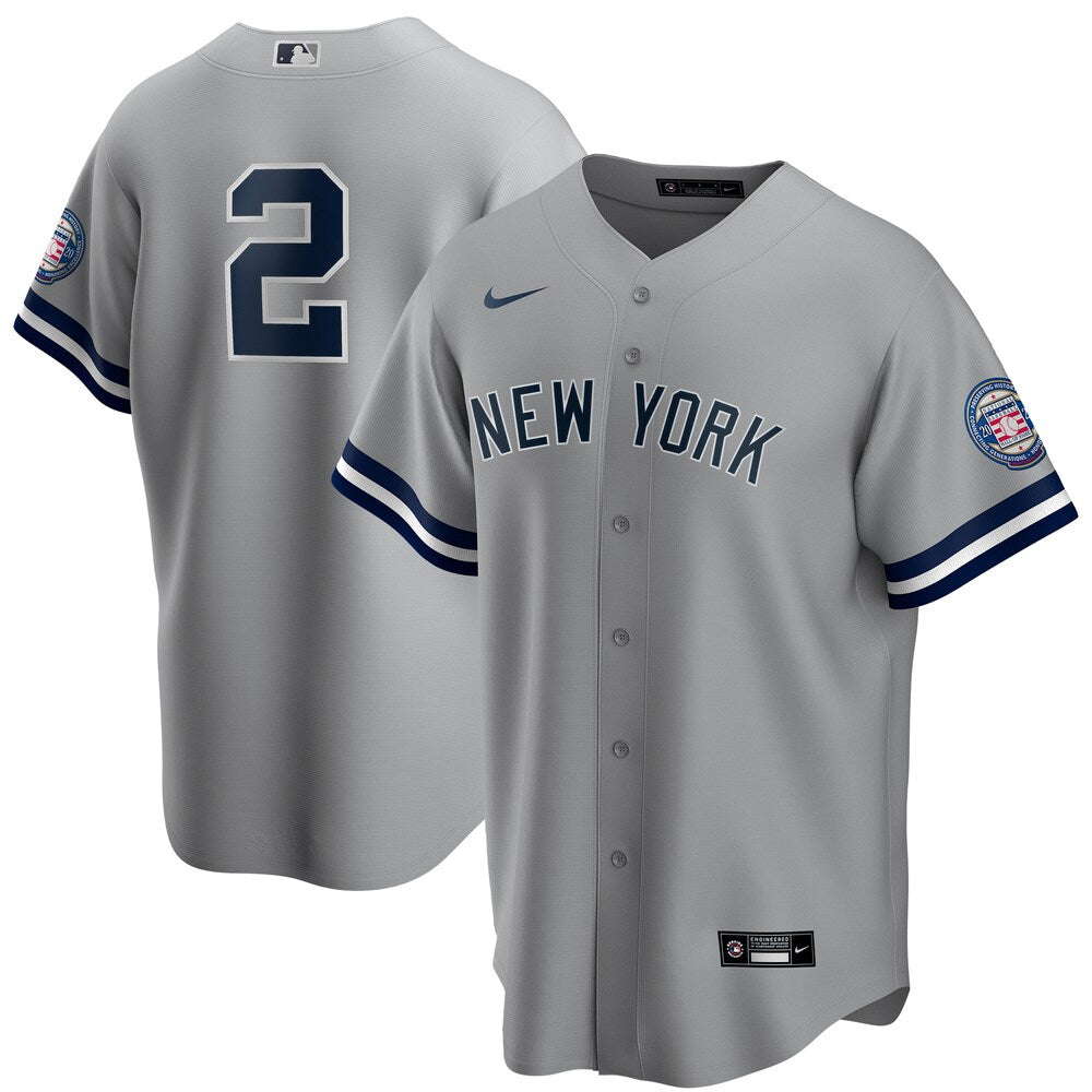 Derek Jeter New York Yankees Nike 2020 Hall Of Fame Induction Jersey Gray