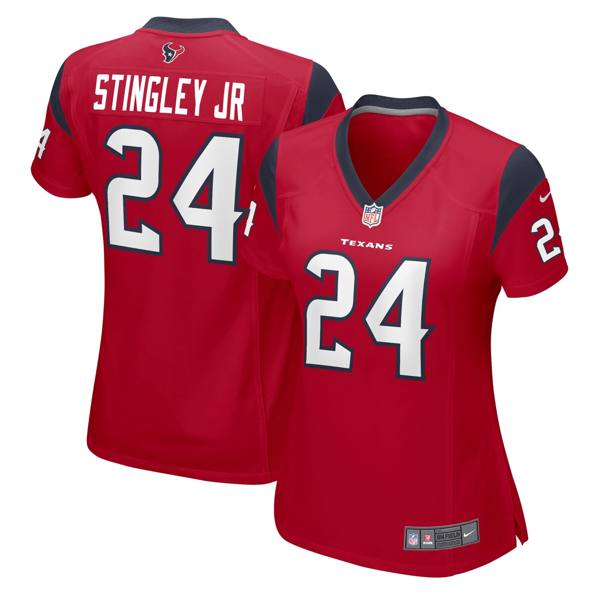 Derek Stingley Jr Houston Texans Nike Womens Player Game Jersey Red