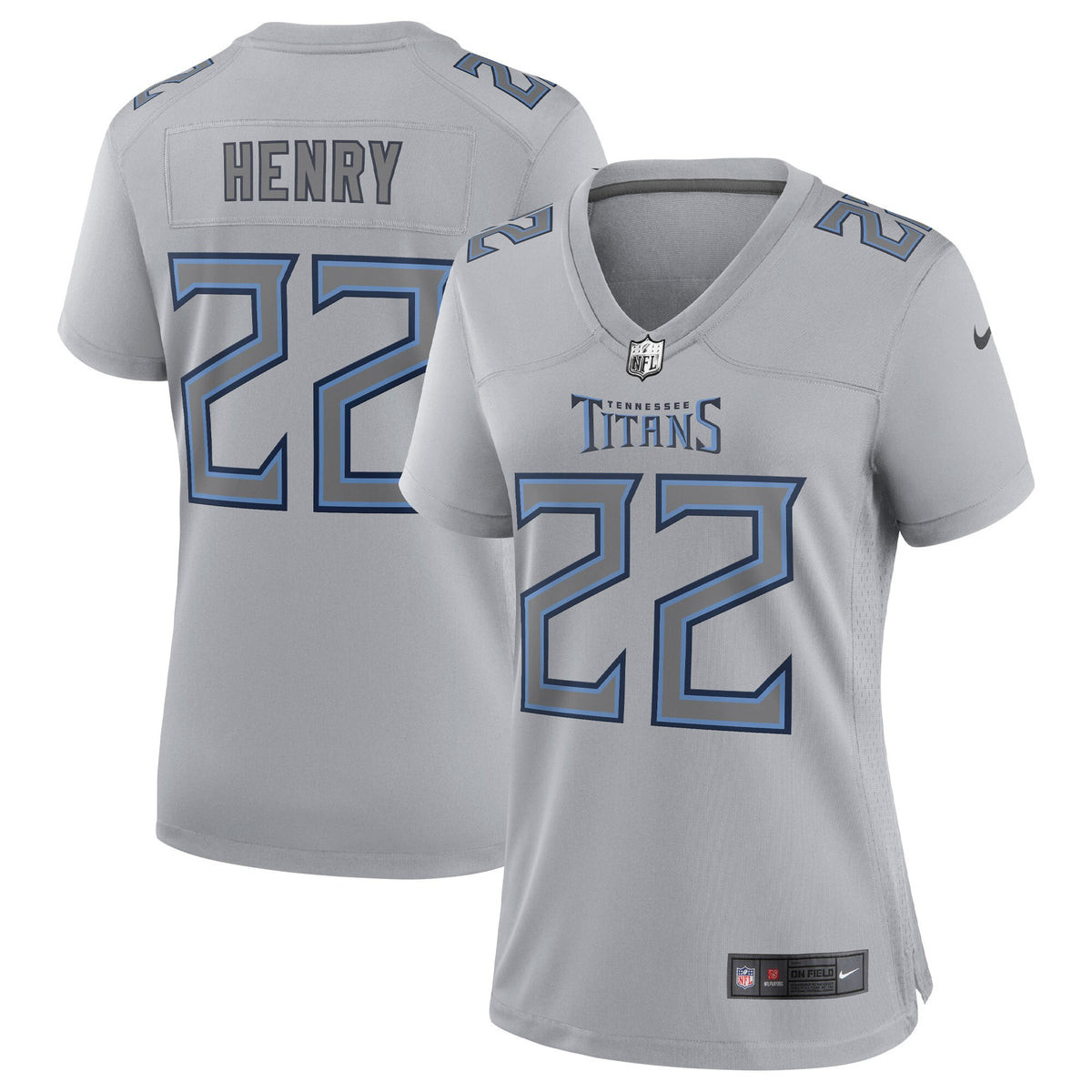 Derrick Henry Tennessee Titans Nike Womens Atmosphere Fashion Game Jersey Gray