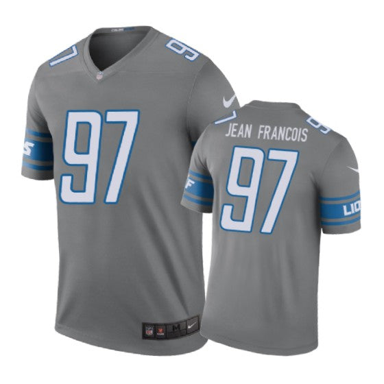 Detroit Lions 97 Ricky Jean Francois Nike Color Rush Gray Jersey