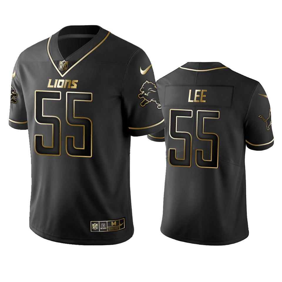 Detroit Lions Eric Lee Black Golden Edition 2019 Vapor Untouchable Limited Jersey Mens