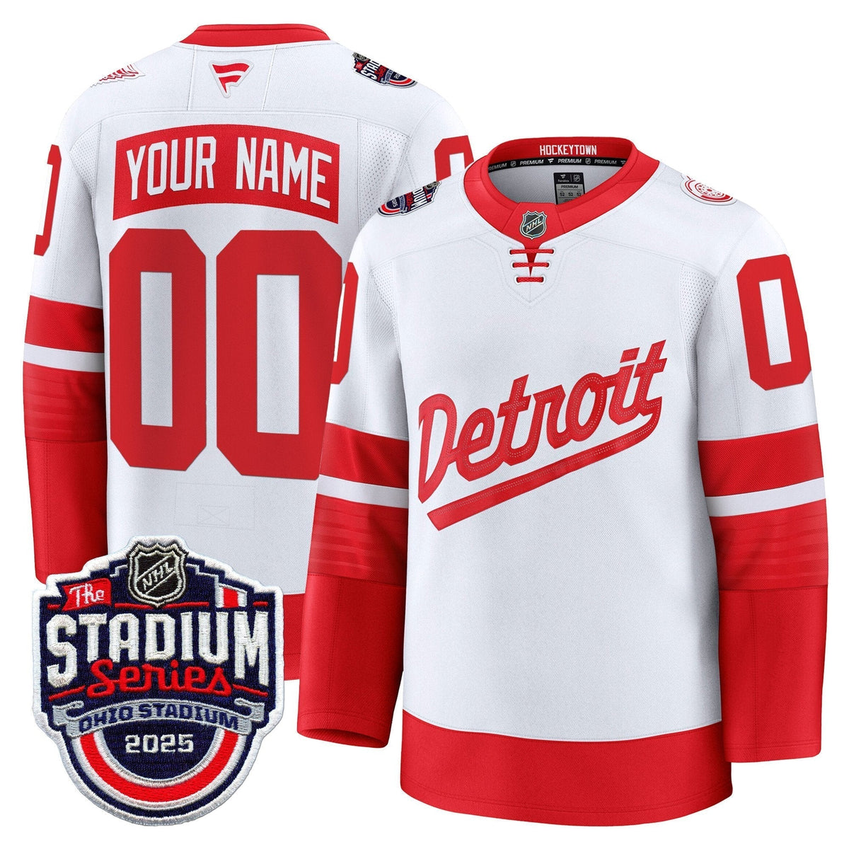 Detroit Red Wings 2025 Stadium Series Premium Custom Jersey All Stitched