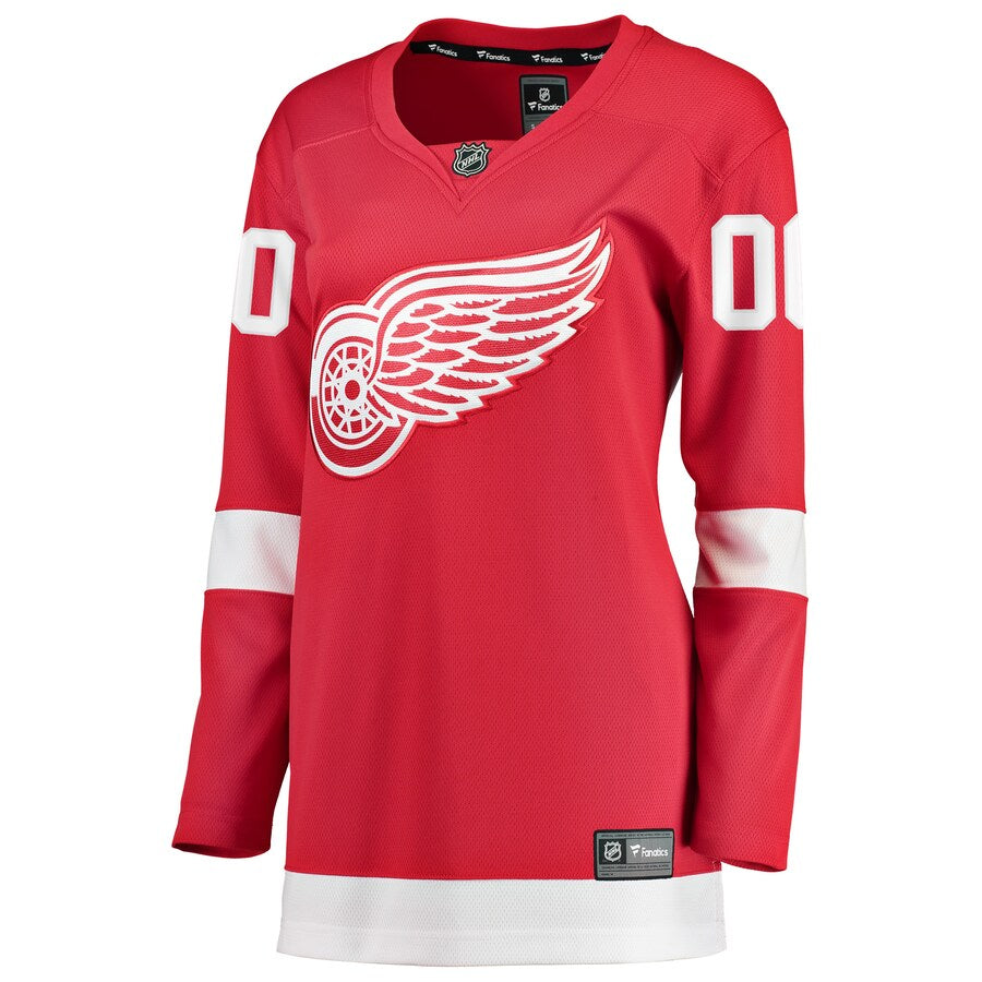 Detroit Red Wings Fanatics Branded Womens Home Breakaway Custom Jersey Red