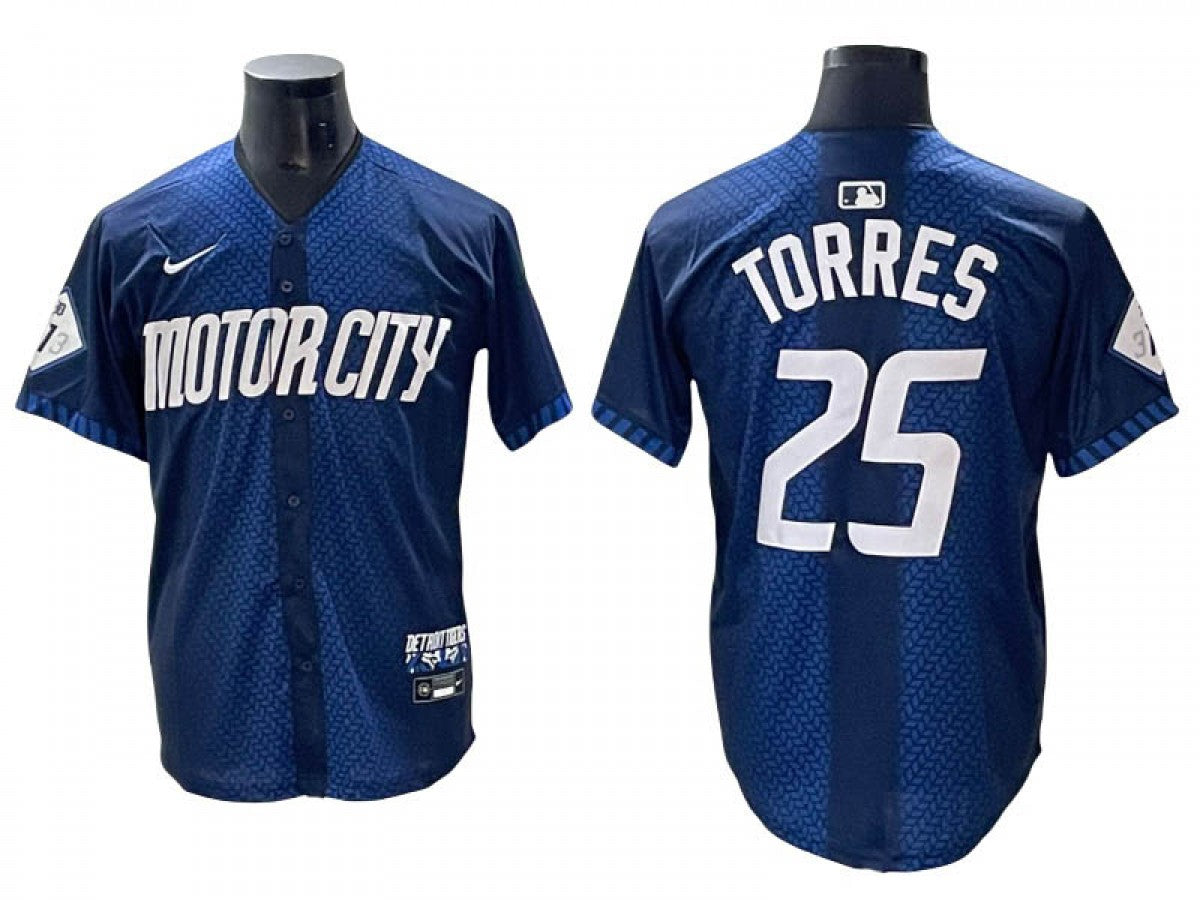 Detroit Tigers #25 Matt Manning City Connect Limited Jersey Navy