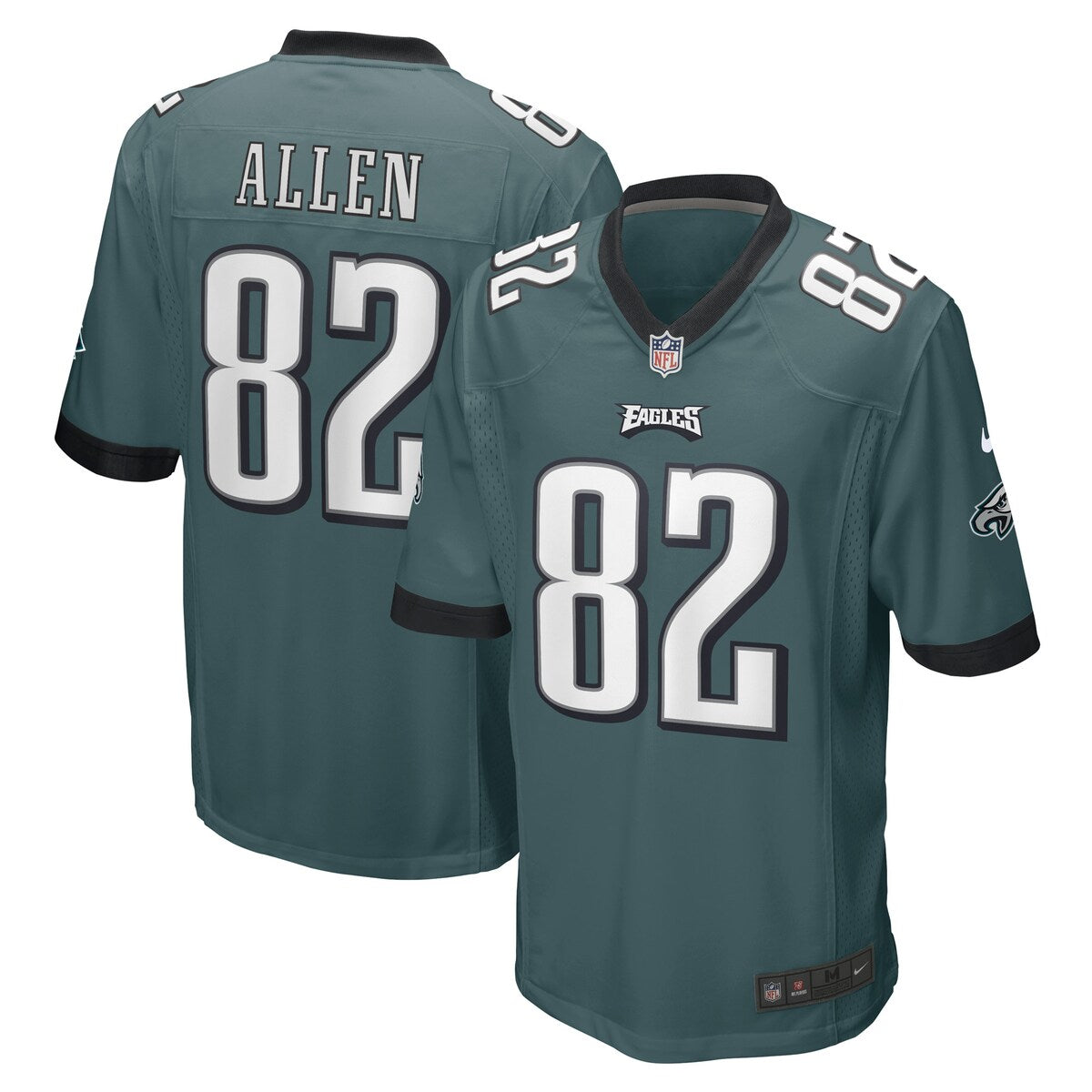 Devon Allen Philadelphia Eagles Nike Game Player Jersey Midnight Green