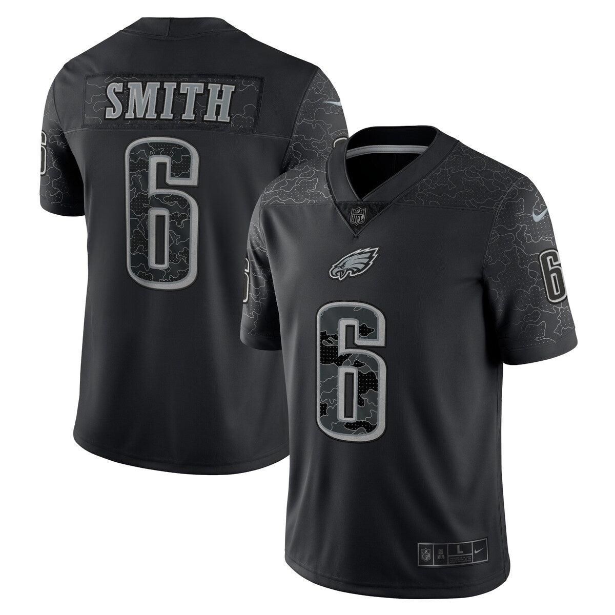 Devonta Smith Philadelphia Eagles Nike Rflctv Limited Jersey Black