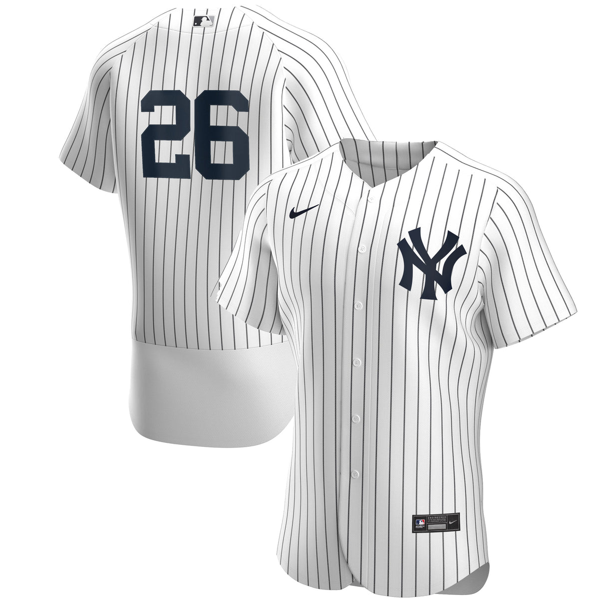 Dj Lemahieu New York Yankees Nike Home Authentic Player Jersey Whitenavy
