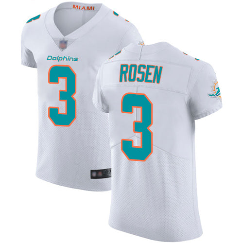 Dolphins 3 Josh Rosen White Mens Stitched Football Vapor Untouchable Elite Jersey