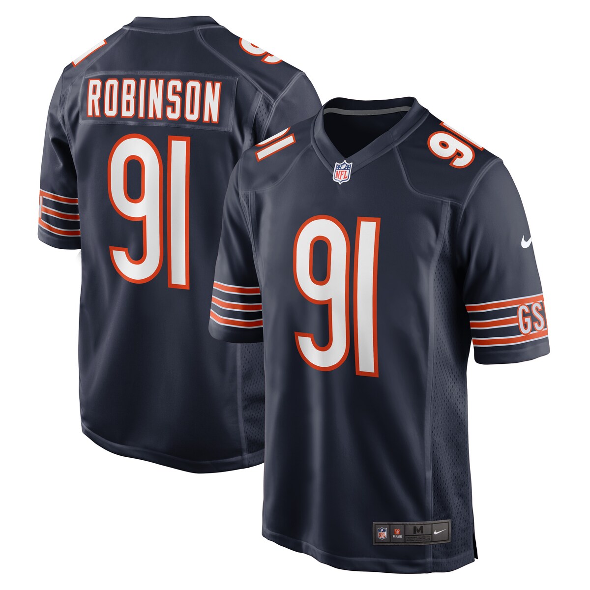 Dominique Robinson Chicago Bears Nike Game Player Jersey Navy