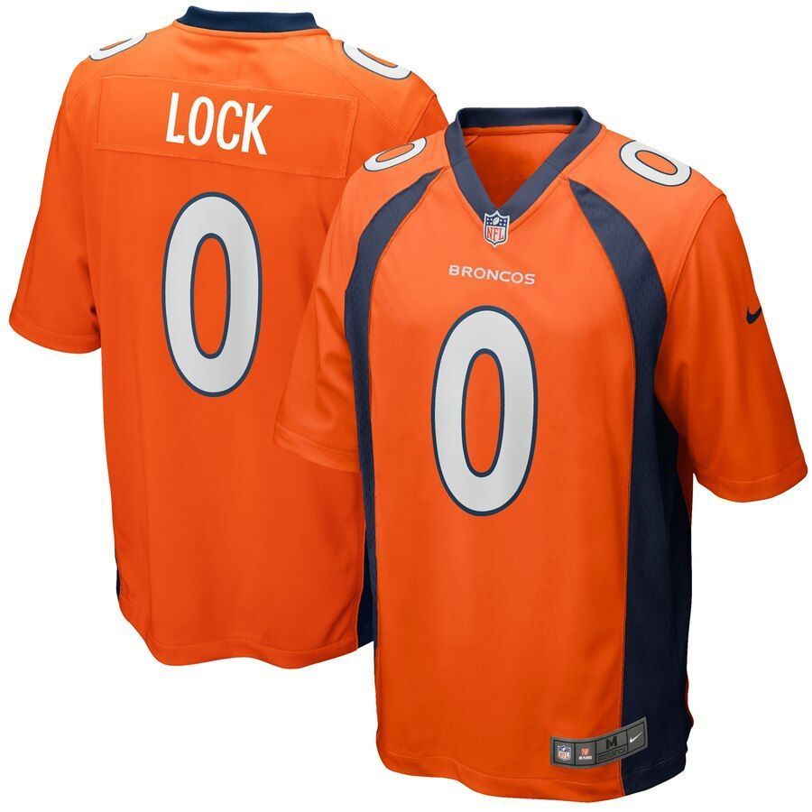 Drew Lock Denver Broncos 2019 Nfl Draft Pick Game Jersey Orange 2019