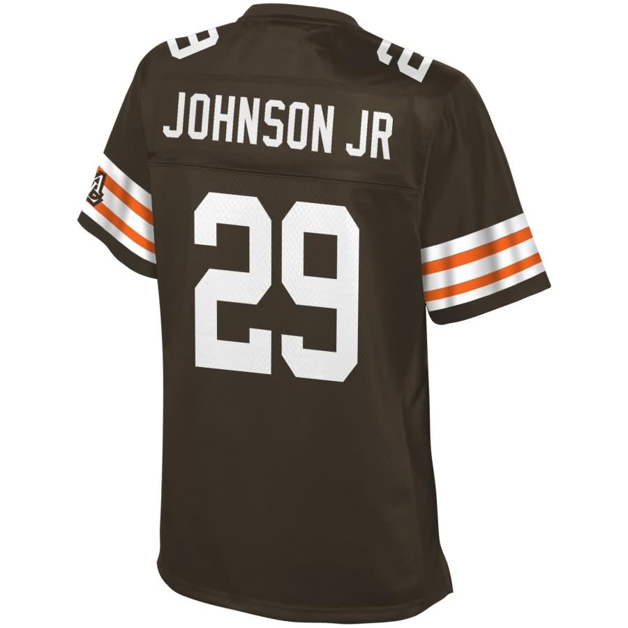 Duke Johnson Cleveland Browns Nfl Pro Line Womens Historic Logo Player Jersey Brown