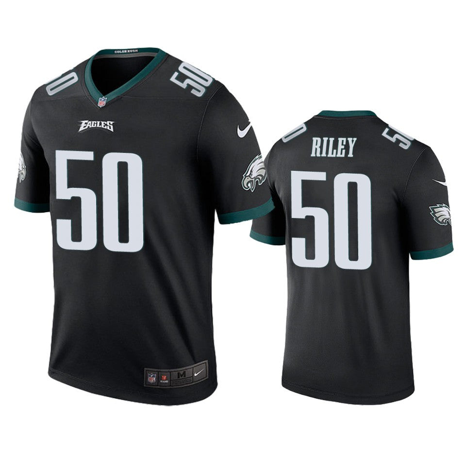 Duke Riley Eagles Black Color Rush Legend Jersey