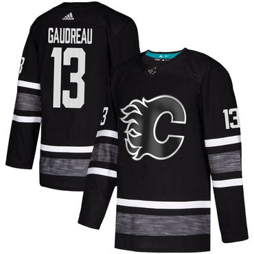 Flames 13 Johnny Gaudreau Black Authentic 2019 All star Stitched Hockey Jersey