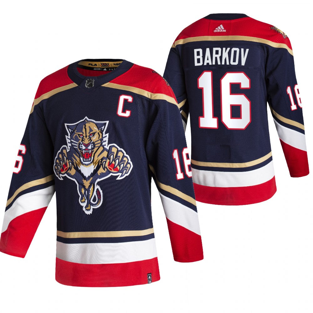 Florida Panthers 16 Aleksander Barkov Black Mens Adidas 2020 21 Reverse Retro Alternate Nhl Jersey