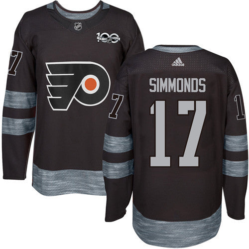 Flyers 17 Wayne Simmonds Black 1917 2017 100th Anniversary Stitched Nhl Jersey