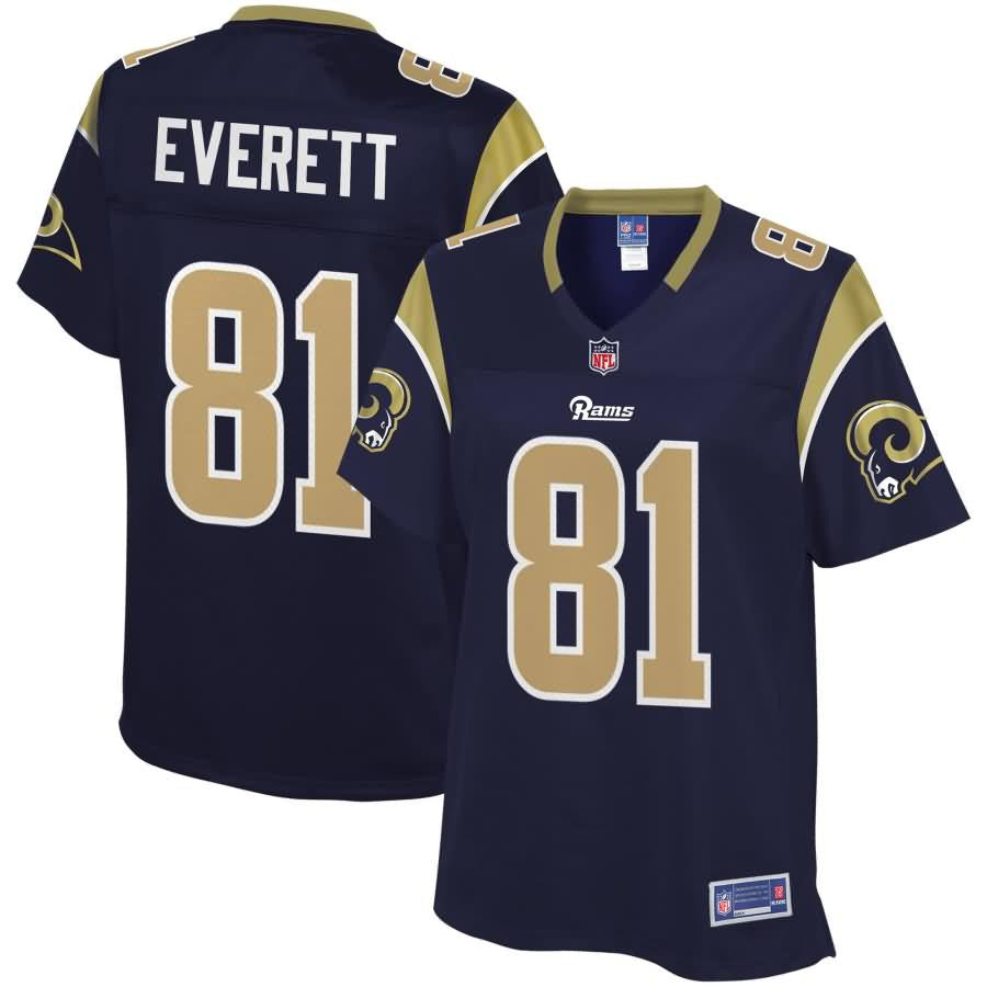 Gerald Everett Los Angeles Rams Nfl Pro Line Womens Player Jersey Navy