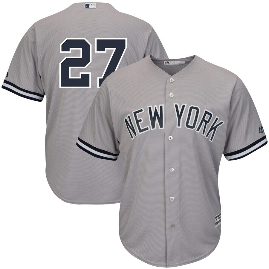 Giancarlo Stanton New York Yankees Majestic Cool Base Player Replica Jersey Gray
