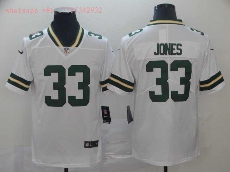 Green Bay Packers Aaron Jones 33 2020 Nfl White Jersey Jersey
