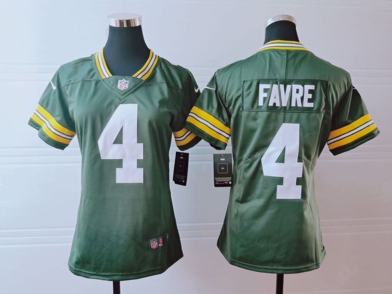 Green Bay Packers Brett Favre 4 Nfl 2020 Dark Green Jersey