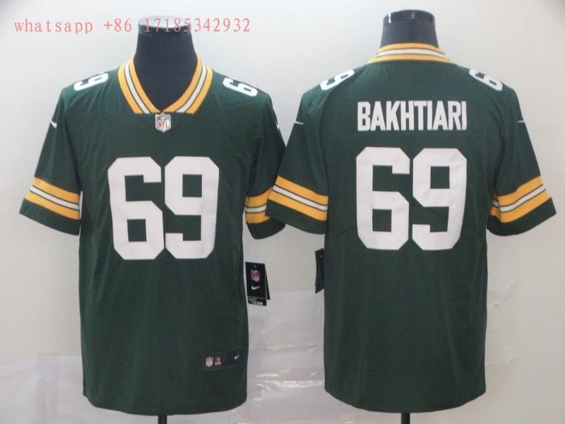 Green Bay Packers David Bakhtiari 69 2020 Nfl Green Jersey Jersey