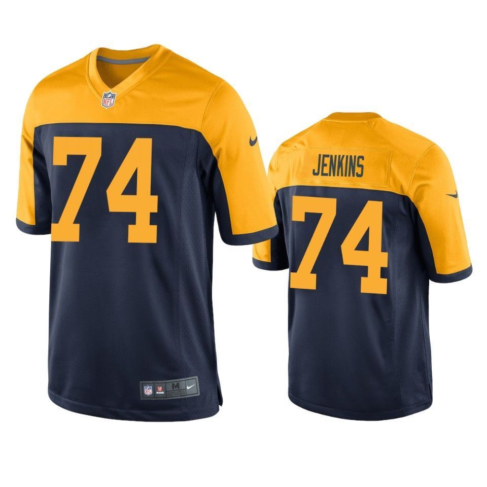 Green Bay Packers Elgton Jenkins 2019 Nfl Draft Navy Game Jersey