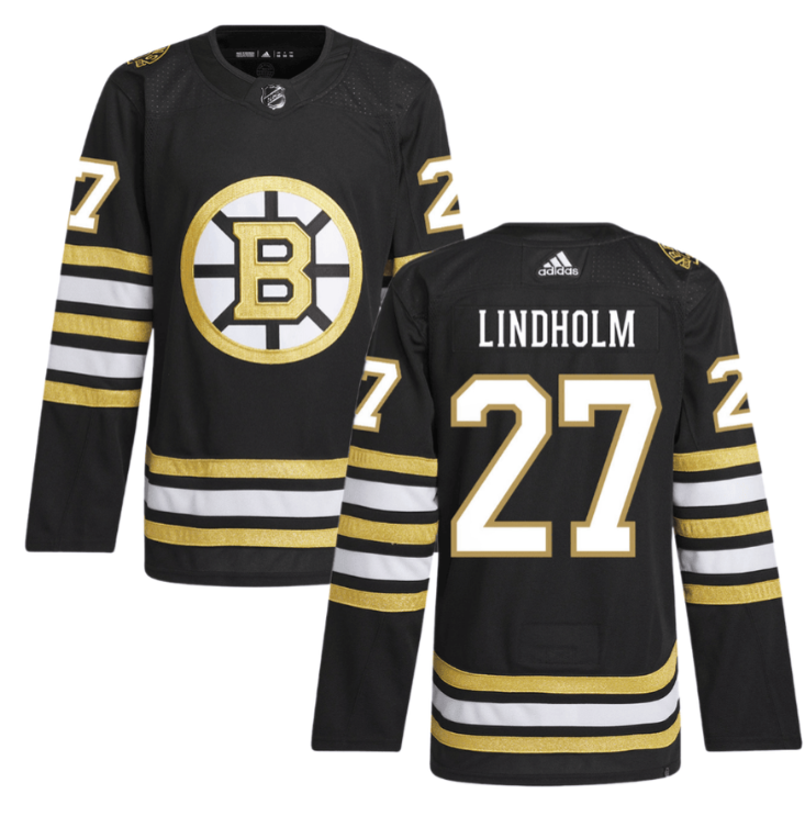 Hampus Lindholm 27 Boston Bruins 100th Anniversary Primegreen Home Men Jersey Bl