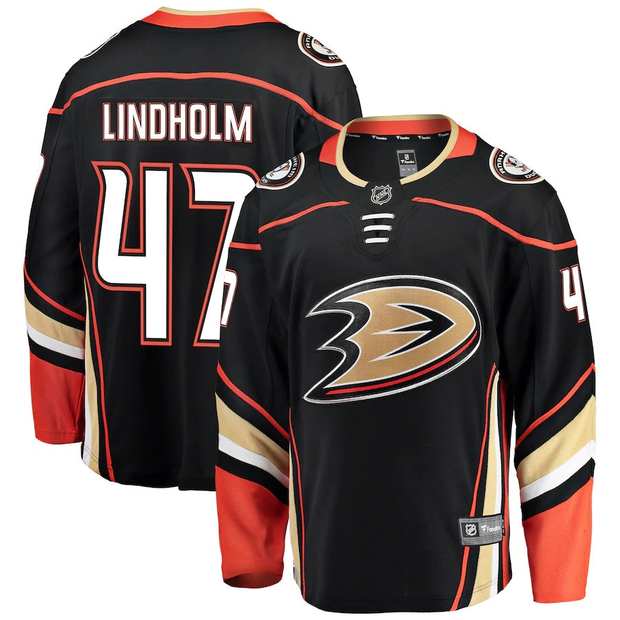 Hampus Lindholm Anaheim Ducks Fanatics Branded Breakaway Player Jersey Black