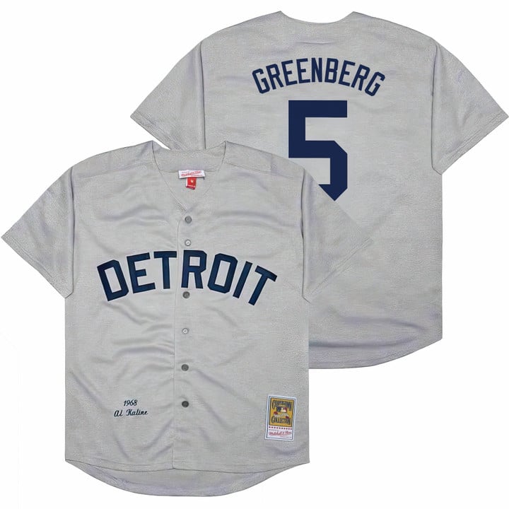 Hank Greenberg Jersey #5 Detroit Tigers Throwback Cooperstown Stitched