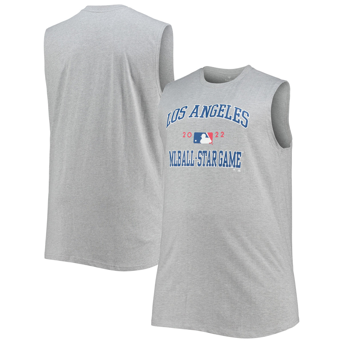 Heathered Gray 2022 Mlb All star Game Big Tall Sleepwear Muscle Tank Top