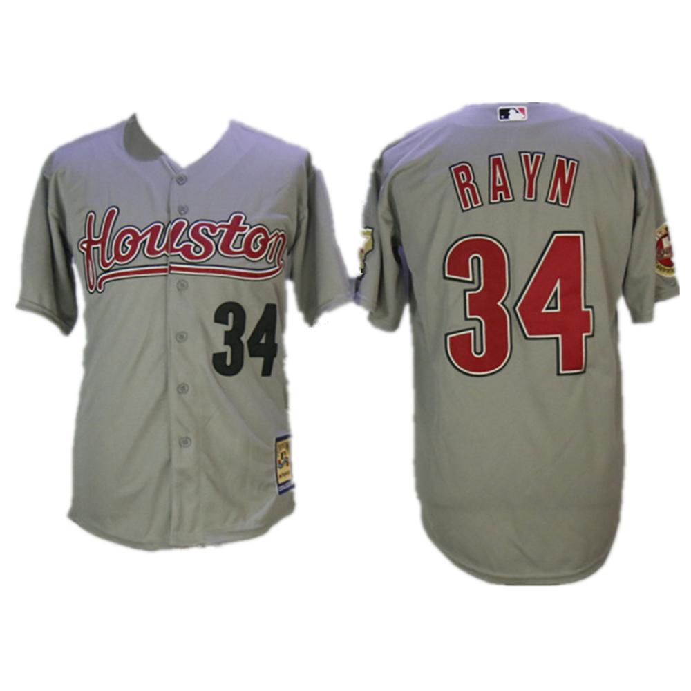 Houston Astros Nolan Ryan Gray 2006 Throwback Jersey