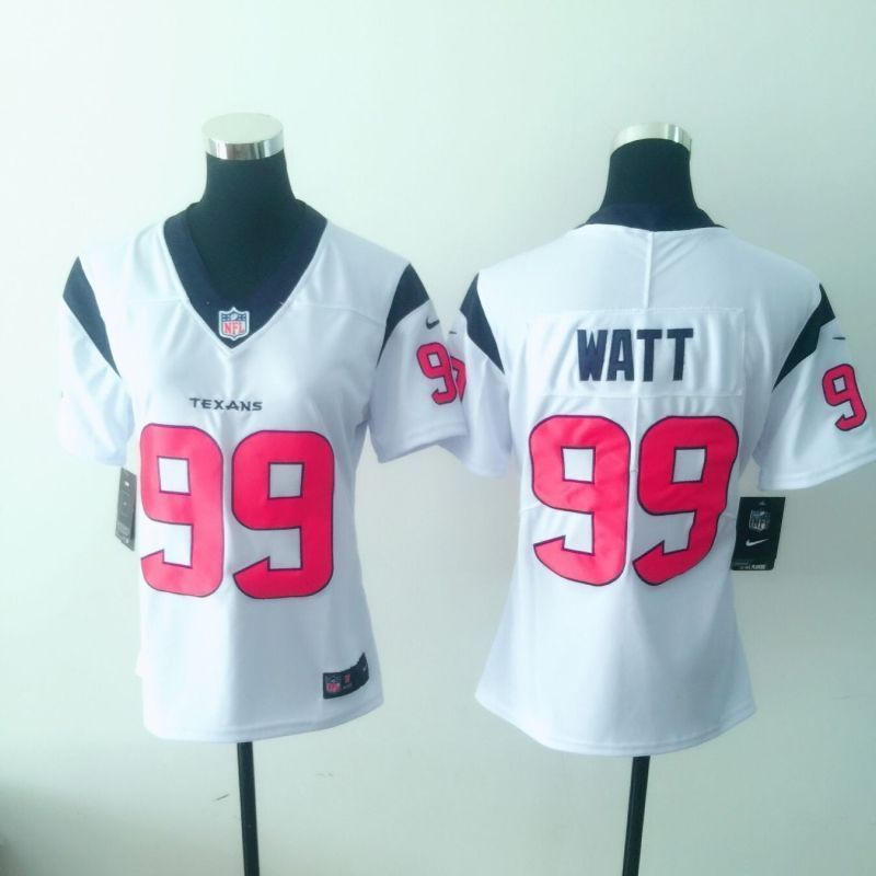 Houston Texans Jj Watt 99 Nfl 2020 White Womens Jersey