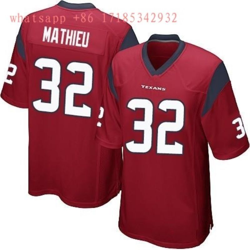 Houston Texans Tyrann Mathieu 32 2020 Nfl Red Jersey Jersey