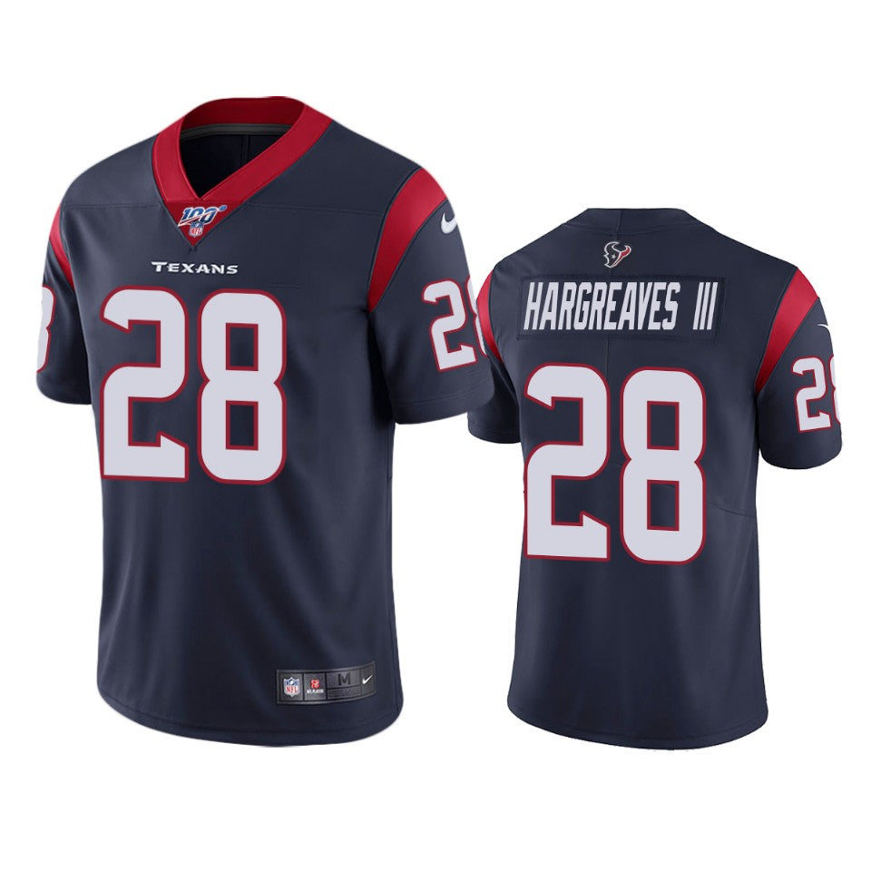 Houston Texans Vernon Hargreaves Iii Navy 100th Season Vapor Limited Jersey