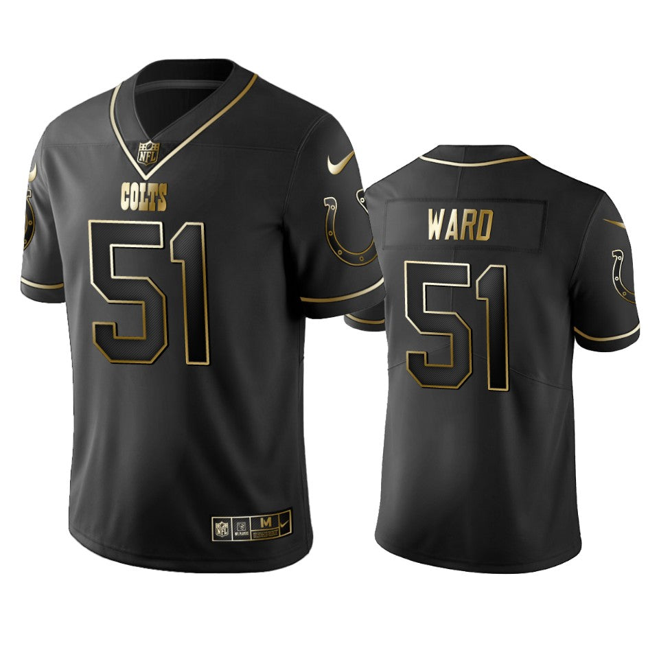 Indianapolis Colts Jihad Ward Black Golden Edition 2019 Vapor Untouchable Limited Jersey Mens