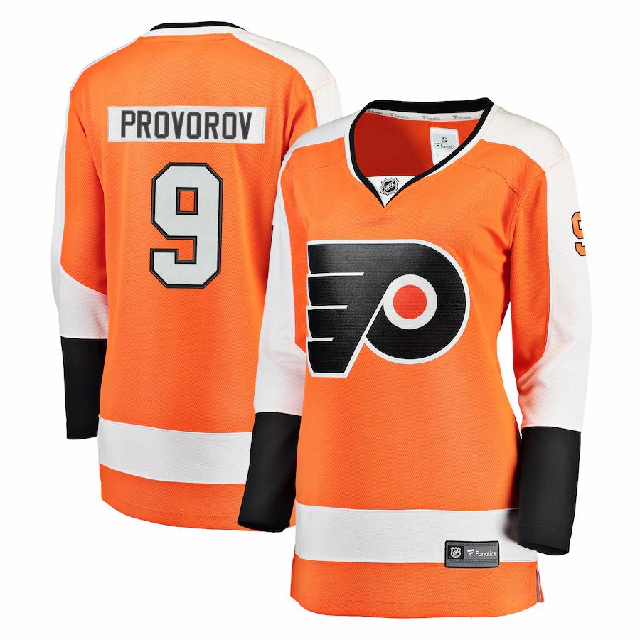 Ivan Provorov Philadelphia Flyers Fanatics Branded Womens Breakaway Player Jersey Orange