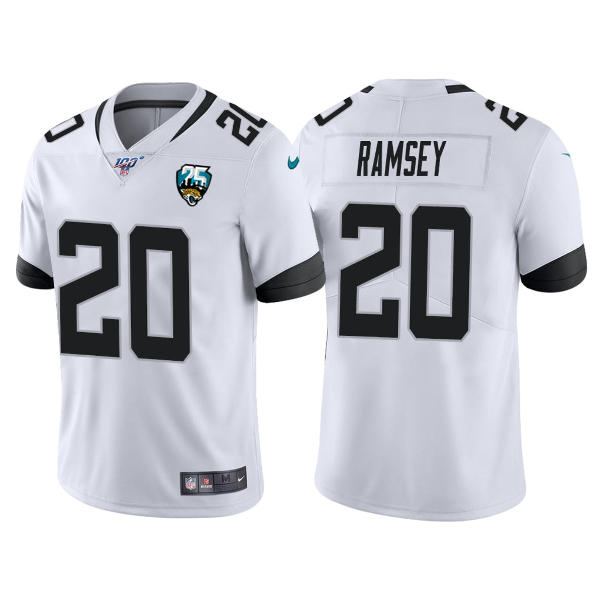 Jacksonville Jaguars 25th Anniversary Jalen Ramsey White Vapor Limited Jersey