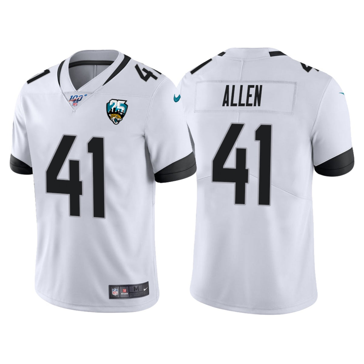 Jacksonville Jaguars 25th Anniversary Josh Allen White Vapor Limited Jersey
