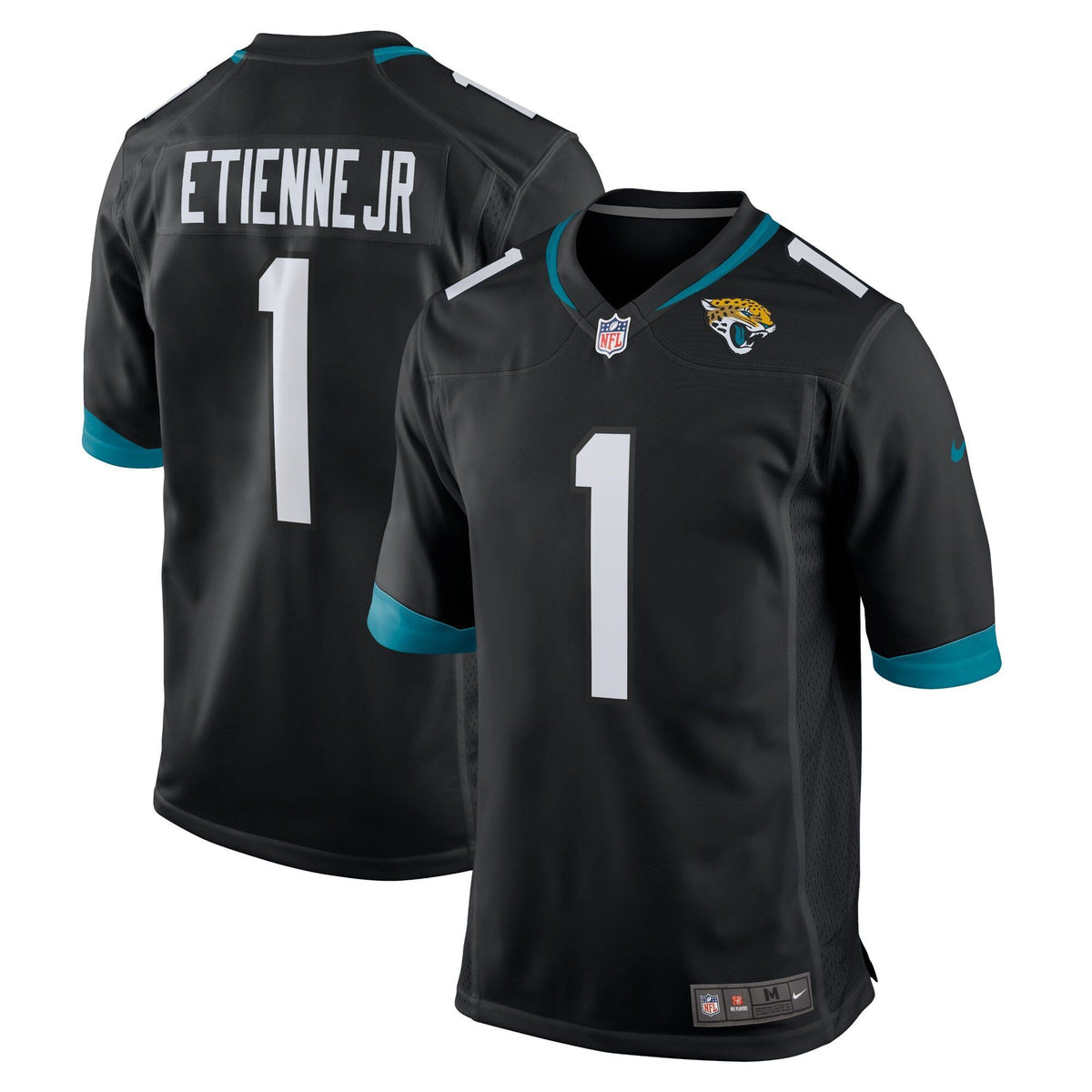 Jacksonville Jaguars Travis Etienne Black Alternate 2021 Nfl Draft First Round Pick Game Mens Jersey Gift For Jaguars Fans