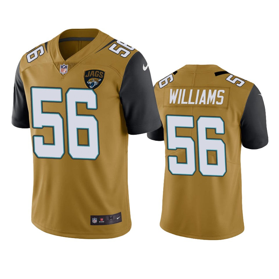 Jaguars Quincy Williams Gold Color Rush Limited Jersey