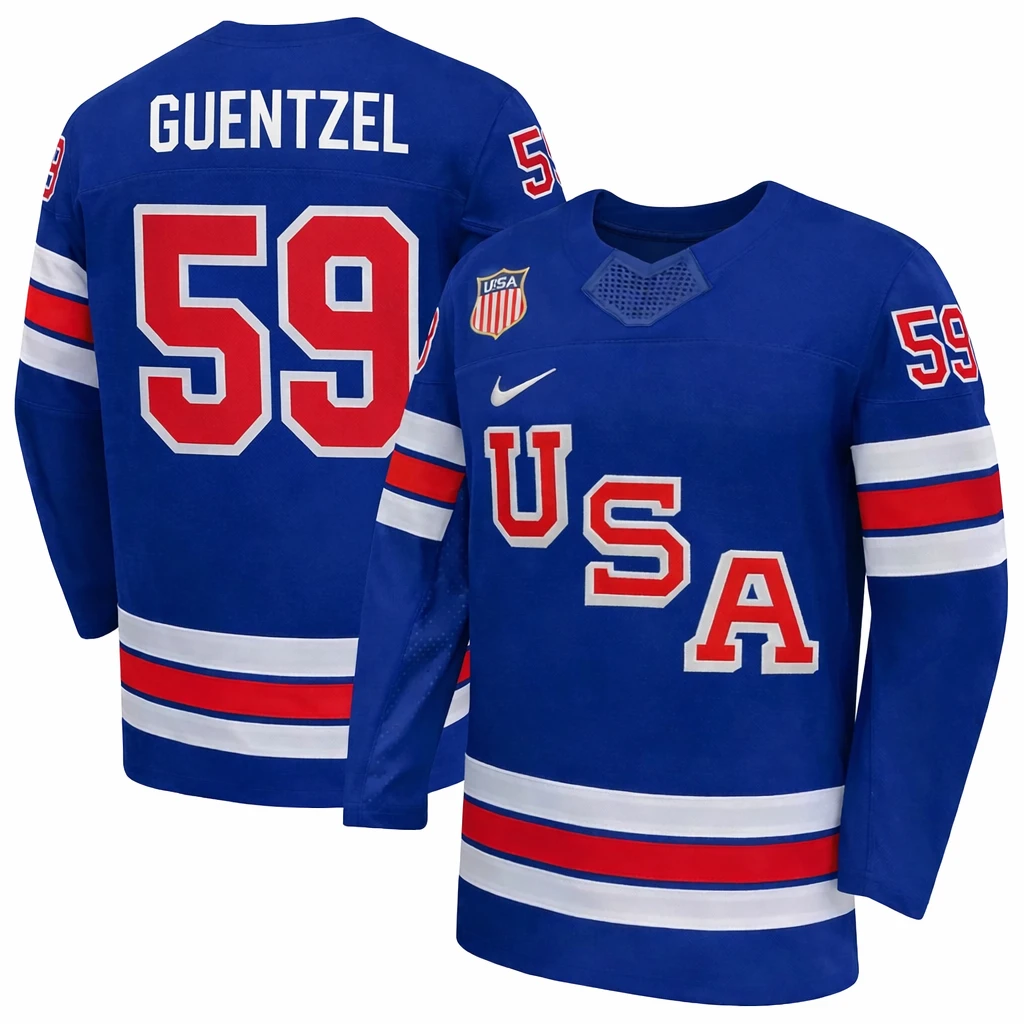 Jake Guentzel Jersey Team USA Winter Olympics 2026 Hockey Premium STITCHED