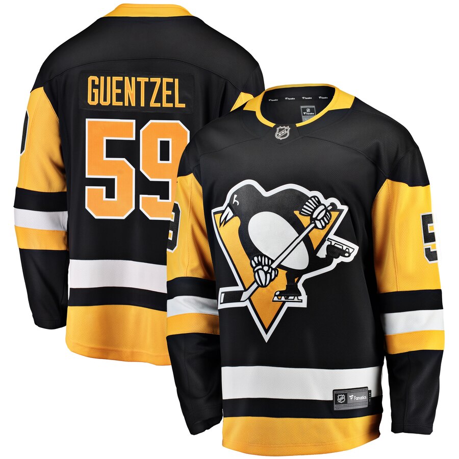 Jake Guentzel Pittsburgh Penguins Fanatics Branded Youth Breakaway Player Jersey Black